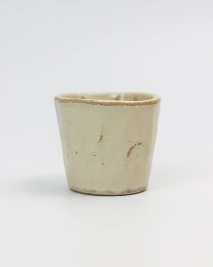 Beige coffee cup - handmade ceramic in cream