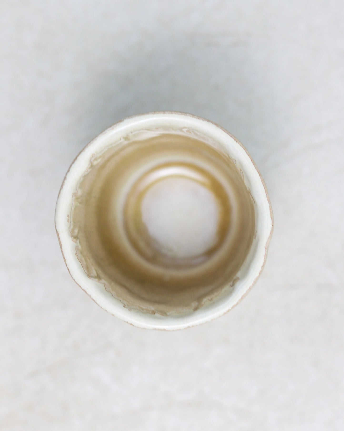 Beige coffee cup - handmade ceramic in cream
