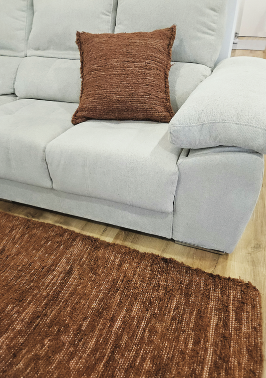 Recycled Cotton Rug – Terracota – Perfect for living room and bedroom