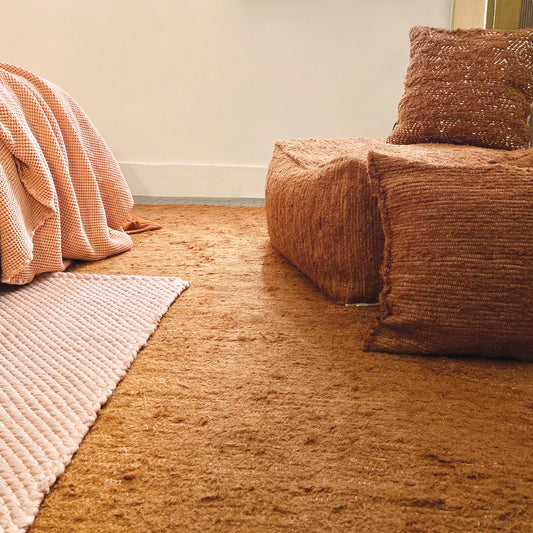 Recycled Cotton Rug – Terracota – Perfect for living room and bedroom