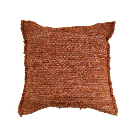 Recycled Cotton Cushion – Terracota – Perfect for living room and bedroom