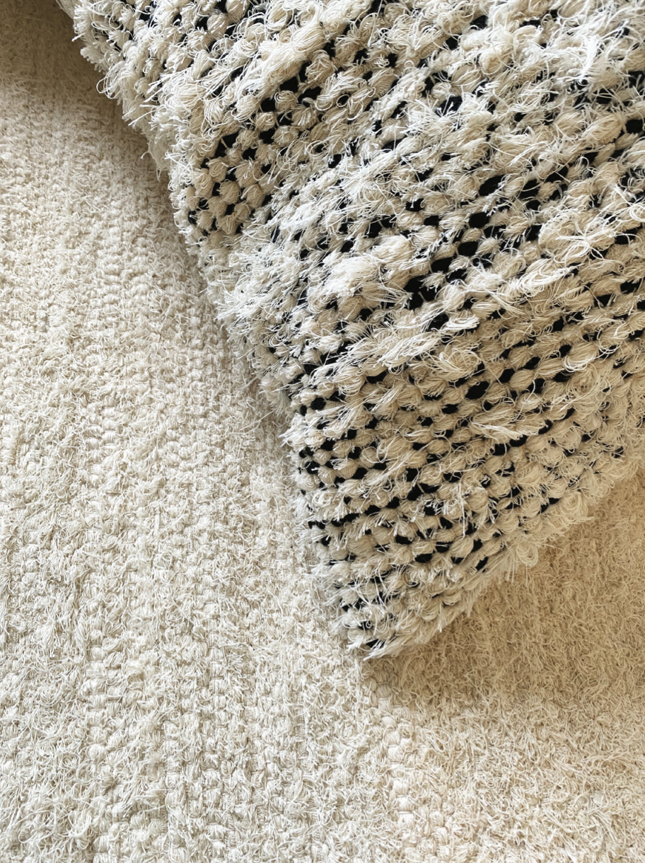 Coussin en coton recyclé – Provence – Idéal pour le salon et la chambre